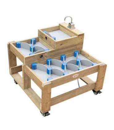 CLASSIC WORLD EDU Деревянный водный столик XL с водным каналом и плотинами