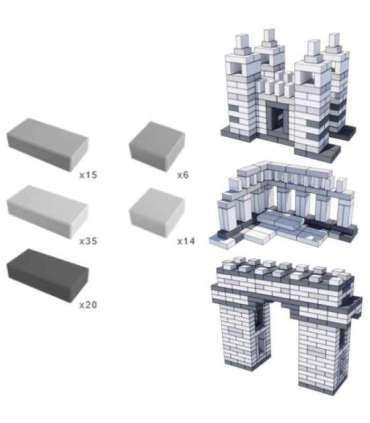 CLASSIC WORLD EDU Mega konstruktsiooniplokid EVA pehmed ehitusplokid, 90 tk.