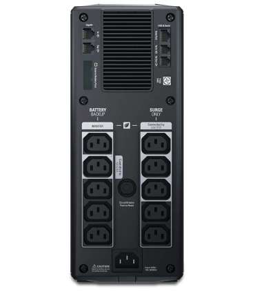 APC Back-UPS Pro, 1500VA/865W, Tower, 230V, 10x IEC C13 outlets, AVR, LCD, User Replaceable Battery