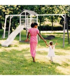 AXI puidust mänguväljak — torn kiigega, ronimisredelid ja liumägi XXL