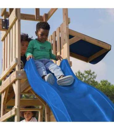 AXI puidust suur mänguväljak: kiiged, liumägi, torn + liivakast