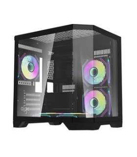 Darflash FT350 computer case + 5 aRGB fans (black)