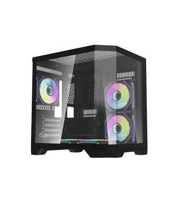 Darflash FT350 computer case + 5 aRGB fans (black)