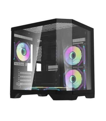 Darflash FT350 computer case + 5 aRGB fans (black)
