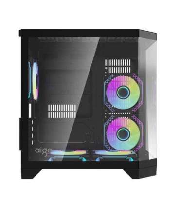 Darflash FT350 computer case + 5 aRGB fans (black)