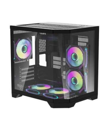 Darflash FT350 computer case + 5 aRGB fans (black)