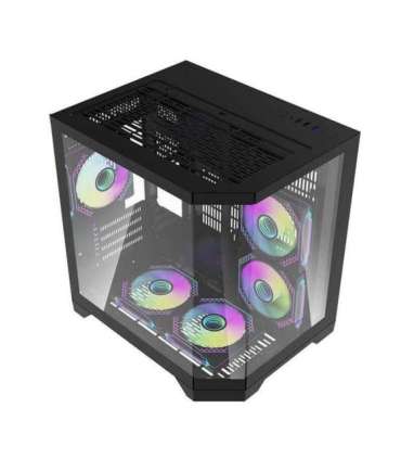 Darflash FT350 computer case + 5 aRGB fans (black)
