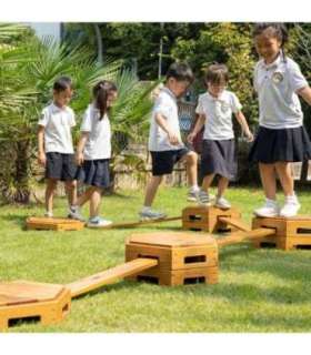 CLASSIC WORLD EDU puidust tasakaalurada XXL motoorne liikumisrada