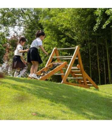 CLASSIC WORLD EDU puidust mänguväljak XL Montessori ronimisredeli komplekt