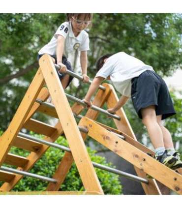 CLASSIC WORLD EDU puidust mänguväljak XL Montessori ronimisredeli komplekt