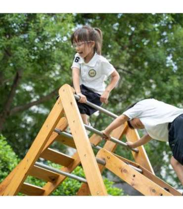 CLASSIC WORLD EDU puidust mänguväljak XL Montessori ronimisredeli komplekt
