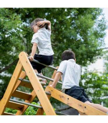 CLASSIC WORLD EDU puidust mänguväljak XL Montessori ronimisredeli komplekt