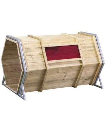 CLASSIC WORLD EDU puidust mänguväljak baas XXL roomamistunnel