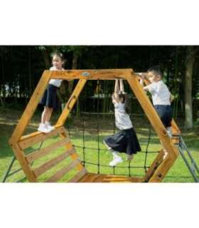 CLASSIC WORLD EDU XXL puidust kuusnurkne ronimiskomplekt