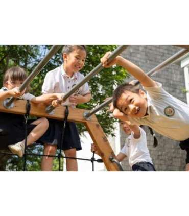 CLASSIC WORLD EDU XXL puidust kuusnurkne ronimiskomplekt