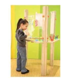 CLASSIC WORLD EDU Läbipaistev akrüülne ezel XXL kunstikeskus 3-ühes