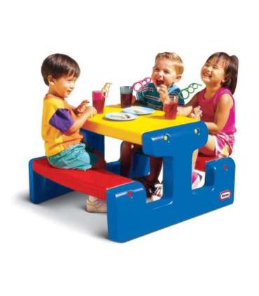 Little Tikes, огромный пикниковый стол, синий