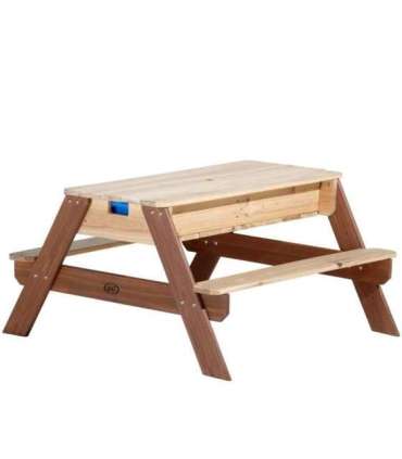 AXI Stół Piknikowy Nick z Ławką i Parasolem oraz Pojemnikami na Wodę/Piasek