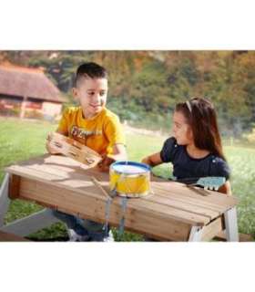 AXI Nick piknikulaud pingiga ja päikesevarjuga ning vee-/liivakonteineritega