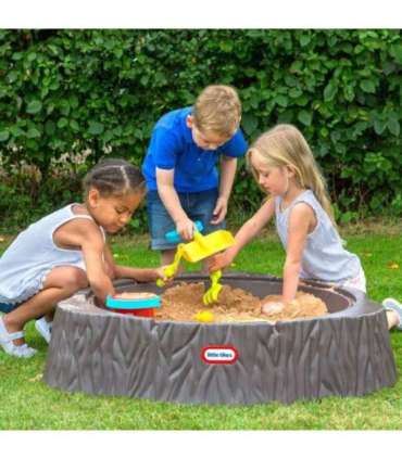 Little Tikes большая песочница, пень дерева, бассейн с крышкой