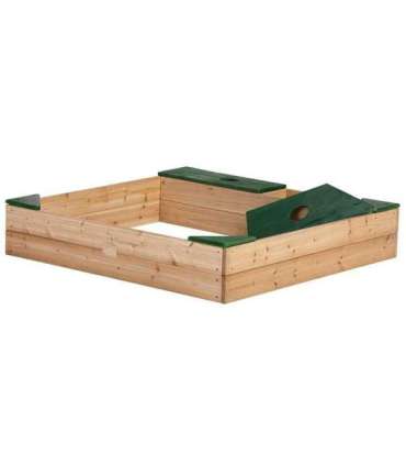 AXI деревянная песочница + ящик для аксессуаров + тент