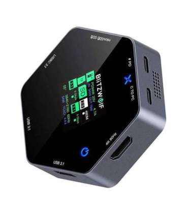 Blitzwolf 8in1 docking station BW-TH16 USB 100W LCD Smart Display