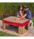 STEP2 Большой стол-песочница с крышкой и автотреком