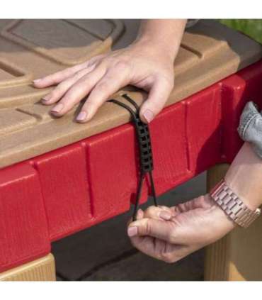 STEP2 Большой стол-песочница с крышкой и автотреком