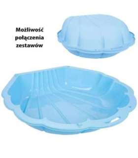 WOOPIE Песочница Бассейн Ракушка Синяя 3 в 1 Сухой бассейн 1 шт