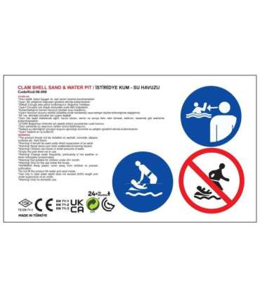 WOOPIE kollane koorekujuline liivakast, suletav, 2-ühes kuiv bassein, 1 tk.