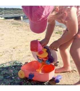 WOOPIE Набор для песка 3 в 1 — чемодан «Коровка» и водный столик