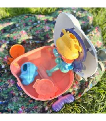 WOOPIE Набор для песка 3 в 1 — чемодан «Коровка» и водный столик