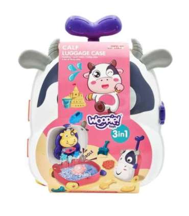 WOOPIE Набор для песка 3 в 1 — чемодан «Коровка» и водный столик