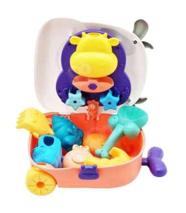 WOOPIE Набор для песка 3 в 1 — чемодан «Коровка» и водный столик