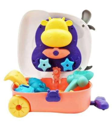 WOOPIE Набор для песка 3 в 1 — чемодан «Коровка» и водный столик