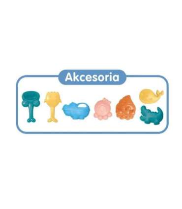 WOOPIE Набор для песка 3 в 1 — чемодан «Коровка» и водный столик