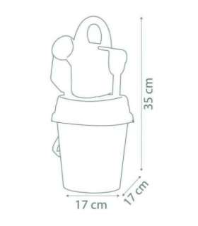 SMOBY roheline ämber Mikki-Hiire ja Minni kujutisega koos liivatarvikutega ja bioplastist kastmiskannuga