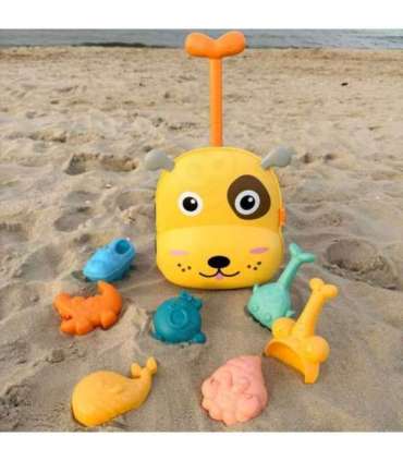 WOOPIE набор для песка 3 в 1: чемодан, собачка, водный столик