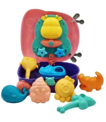 WOOPIE Набор для песка 3-в-1 чемодан оленёнок + водная игрушка