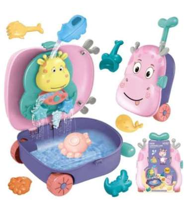 WOOPIE Набор для песка 3-в-1 чемодан оленёнок + водная игрушка