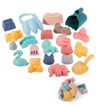 WOOPIE набор для песка с формочками и лопаткой, 21 предмет.