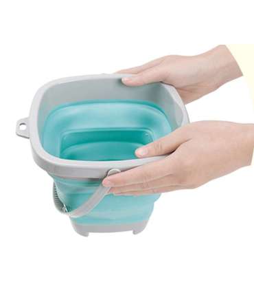 WOOPIE складное квадратное синее ведро