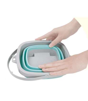 WOOPIE складное квадратное синее ведро