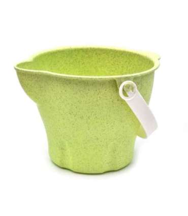 WOOPIE GREEN набор для песка в ведерке с машинкой, 11 шт. биоразлагаемый органический материал