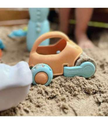 WOOPIE GREEN Набор из 10 предметов для песка с машинкой. Биологически разлагаемый органический материал