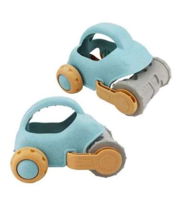 WOOPIE GREEN Набор из 10 предметов для песка с машинкой. Биологически разлагаемый органический материал