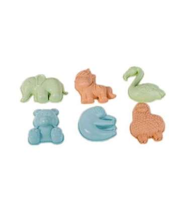 WOOPIE GREEN Набор из 10 предметов для песка с машинкой. Биологически разлагаемый органический материал