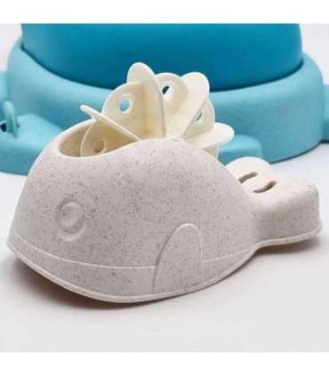 WOOPIE GREEN Набор 2 в 1 для песка и ванны Синяя черепашка, 8 шт. Биоразлагаемый органический материал