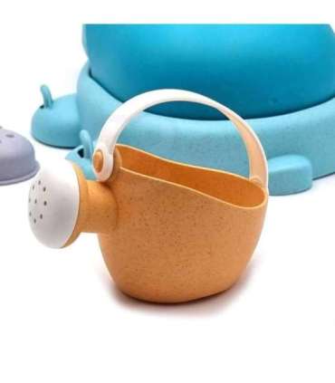 WOOPIE GREEN Набор 2 в 1 для песка и ванны Синяя черепашка, 8 шт. Биоразлагаемый органический материал