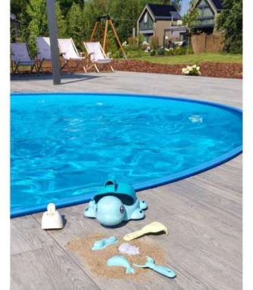 WOOPIE GREEN набор 2 в 1 для песка и ванны Черепашка, 8 шт. БИОРАЗЛАГАЕМЫЙ ОРГАНИЧЕСКИЙ МАТЕРИАЛ